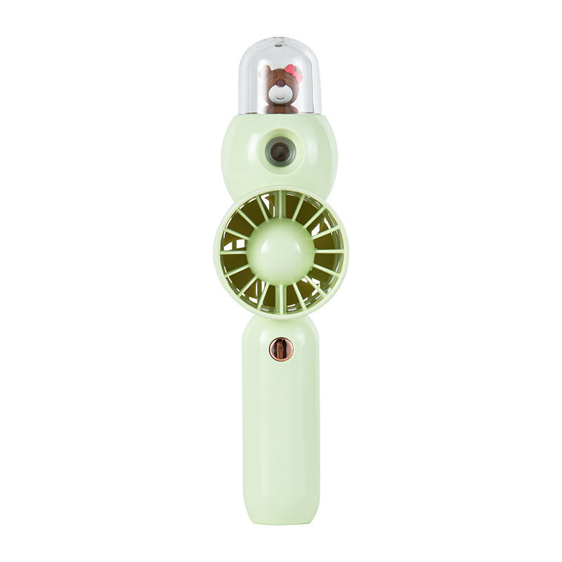 Ladies Portable Mini Hand Fan with Cute Animal Design Bowlift