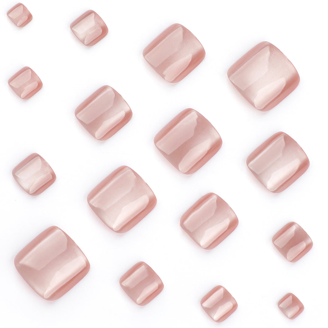 Artful toenail art with elegant mother-of-pearl finish Bowlift