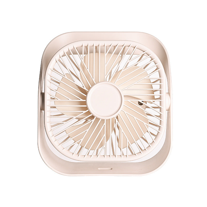 Unisex ceiling-mounted circular industrial fan with swivel carrying handle Bowlift
