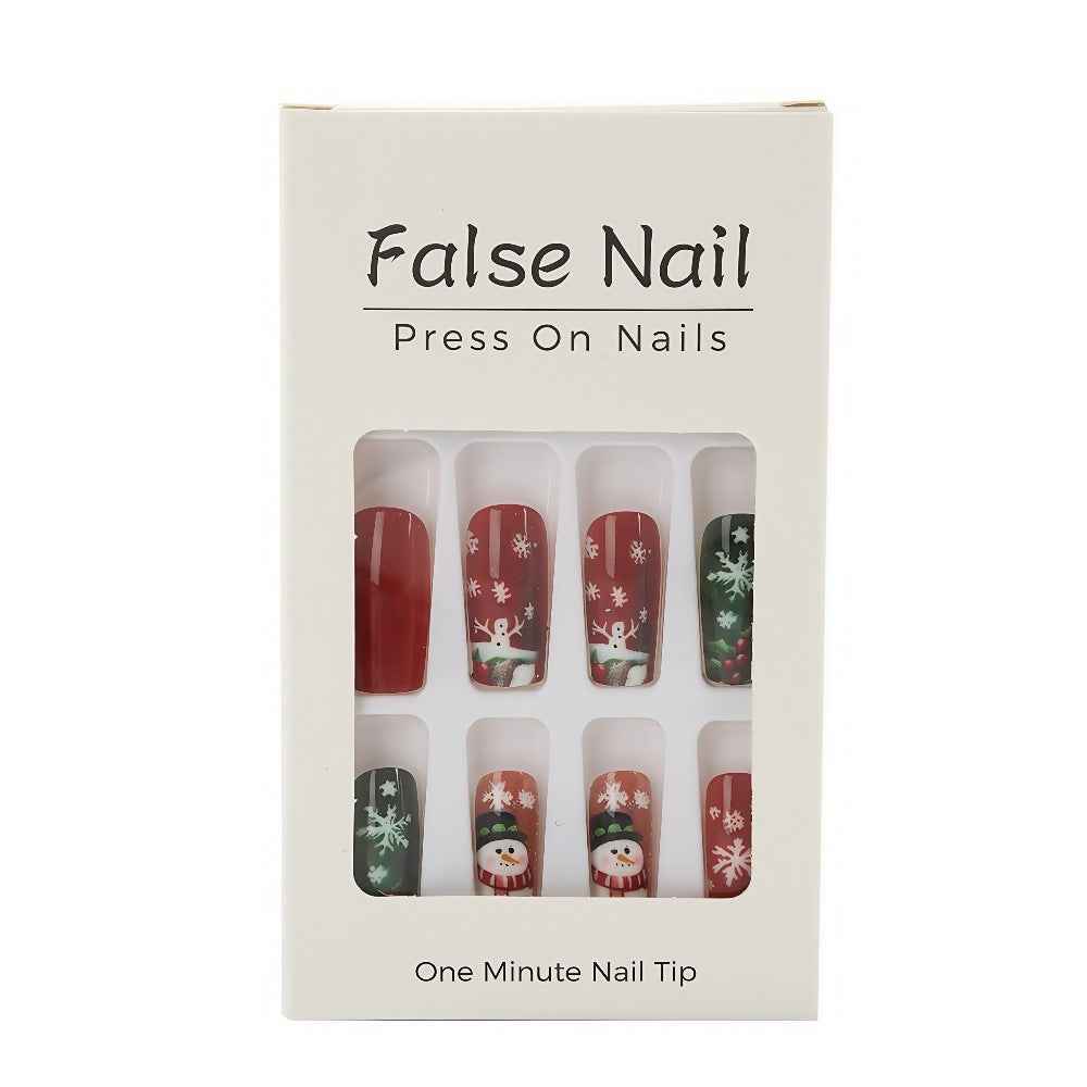 Festive artificial nails with Christmas motifs Bowlift