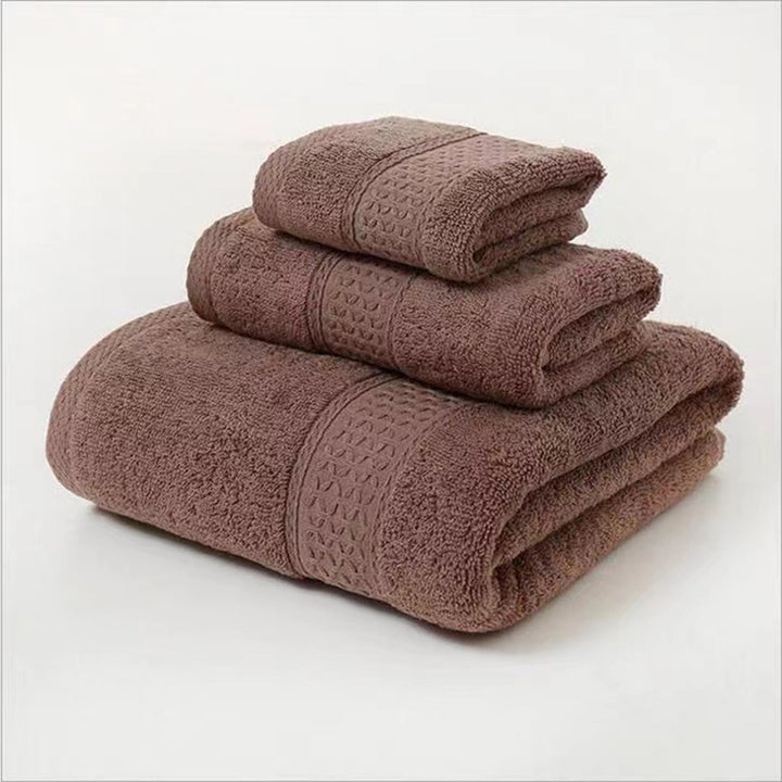 Terry Bath Towel Set with Elegant Structure Bowlift