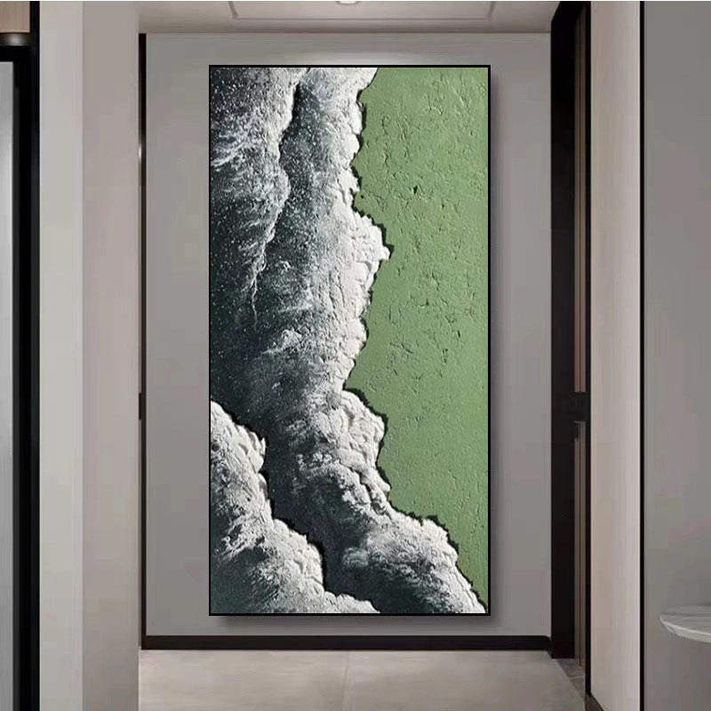 Abstract Coastal Landscape Canvas Artwork