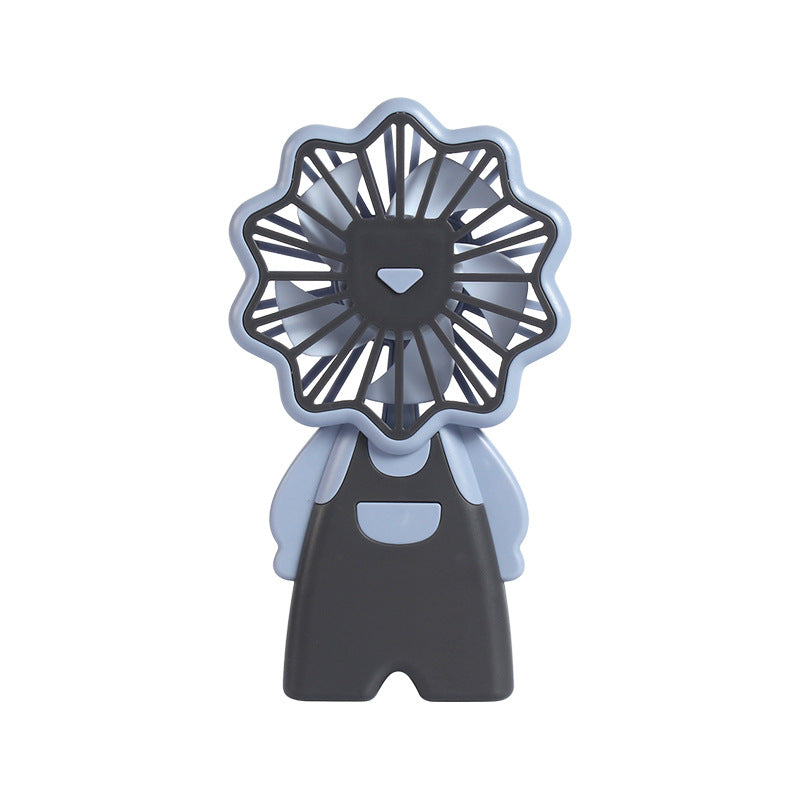 Women creative mini handheld fan with floral pattern Bowlift