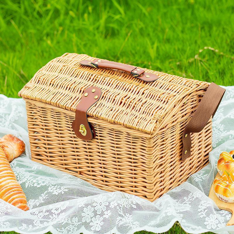 Handcrafted Wicker Storage Box Bowlift
