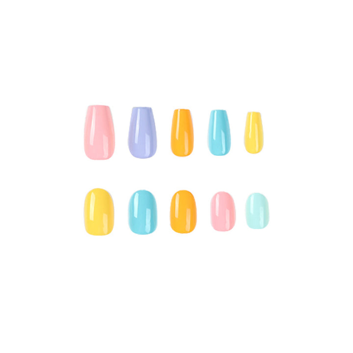Artificial nail art with colorful designs Bowlift