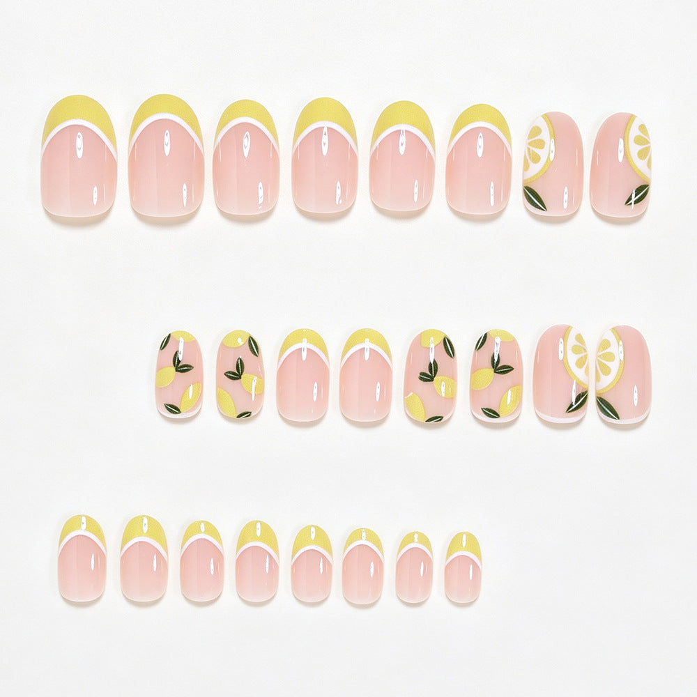 Citrus-Inspired Nail Art Design Bowlift