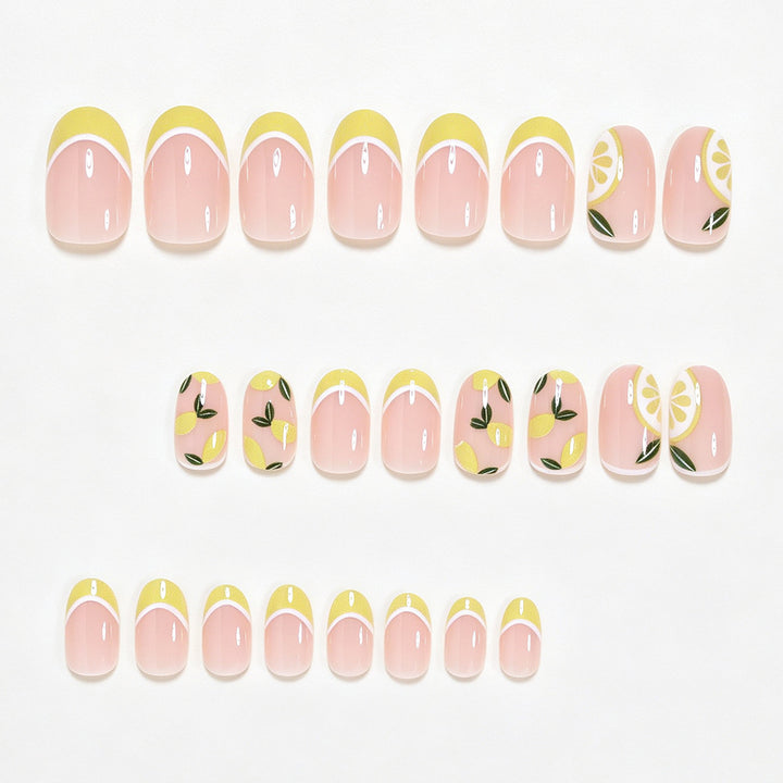 Citrus-Inspired Nail Art Design Bowlift