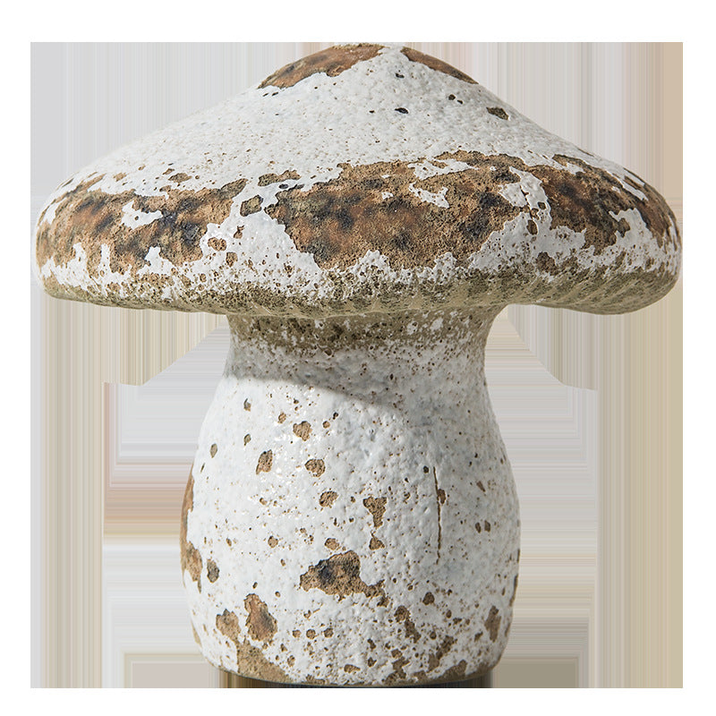 Artistic Mushroom-Shaped Ceramic Figurine