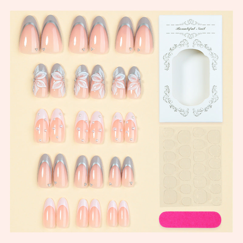 Luxury Decorative Press-On Nail Set Bowlift