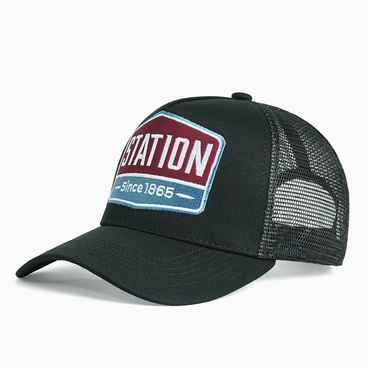 Women Breathable Trucker Cap with Vintage Design Bowlift