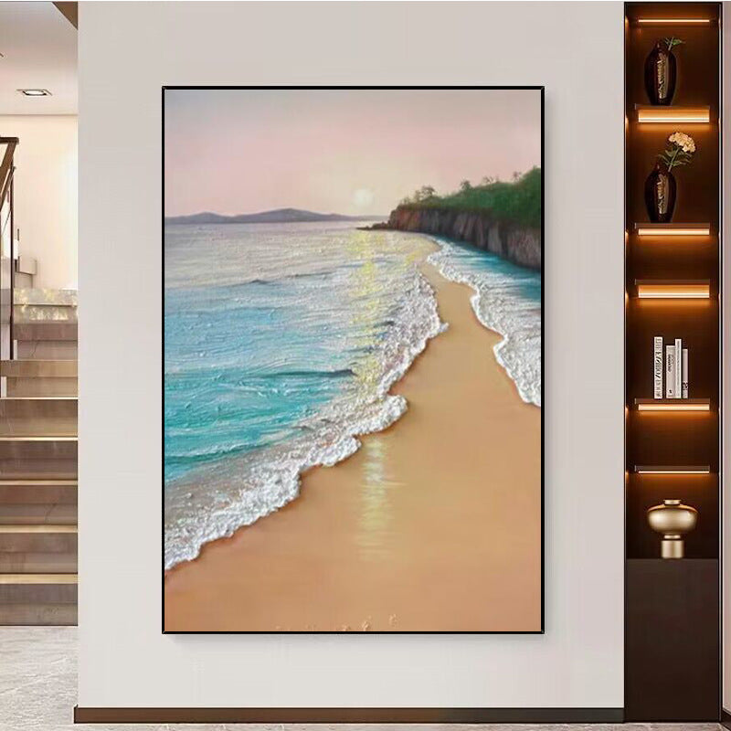 Coastal Beach Landscape Canvas Art