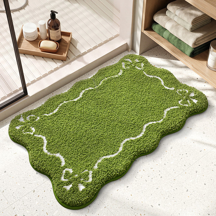 Decorative Scalloped Bath Mat Bowlift
