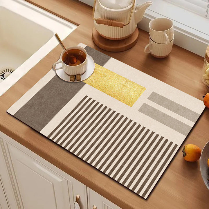 Playful Textured Kitchen Mat Bowlift