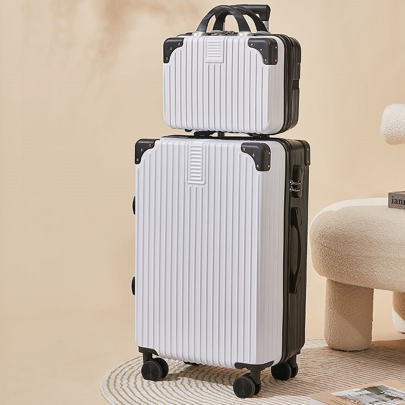 Hard-shell suitcase with double safety lock and flexible interior Bowlift