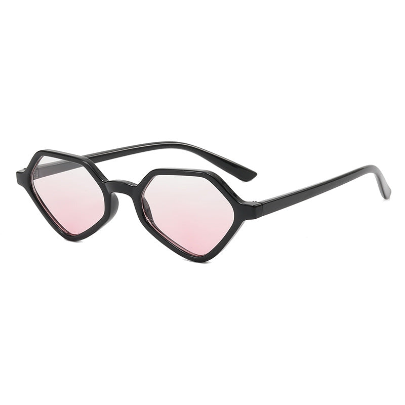 Women's Geometric Design Sunglasses with Mirrored Lenses Bowlift