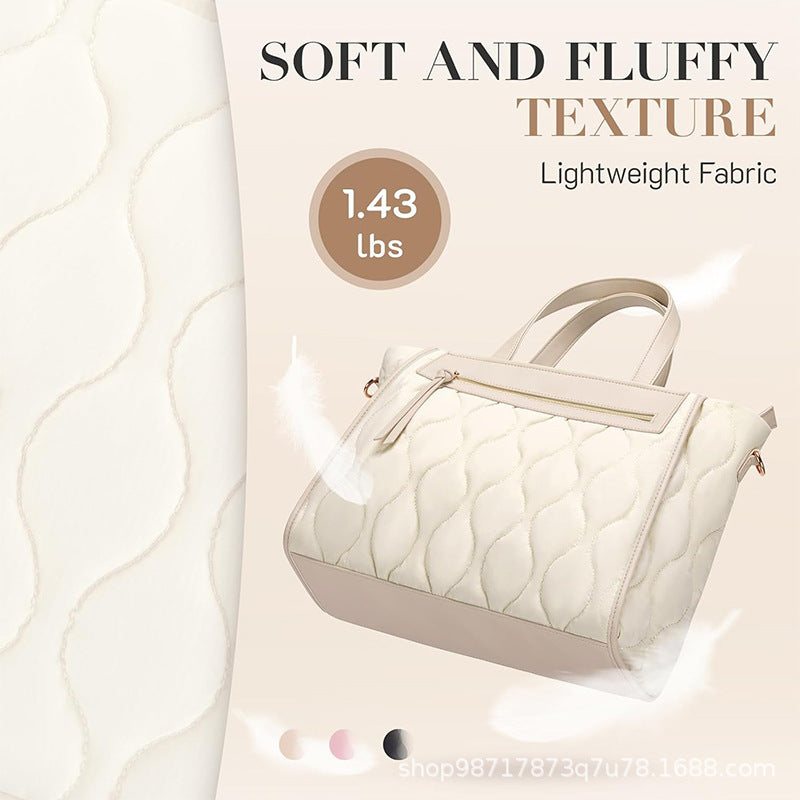 Fashionable and Elegant Shoulder Bag with Textured Design Bowlift