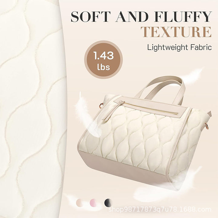 Fashionable and Elegant Shoulder Bag with Textured Design Bowlift