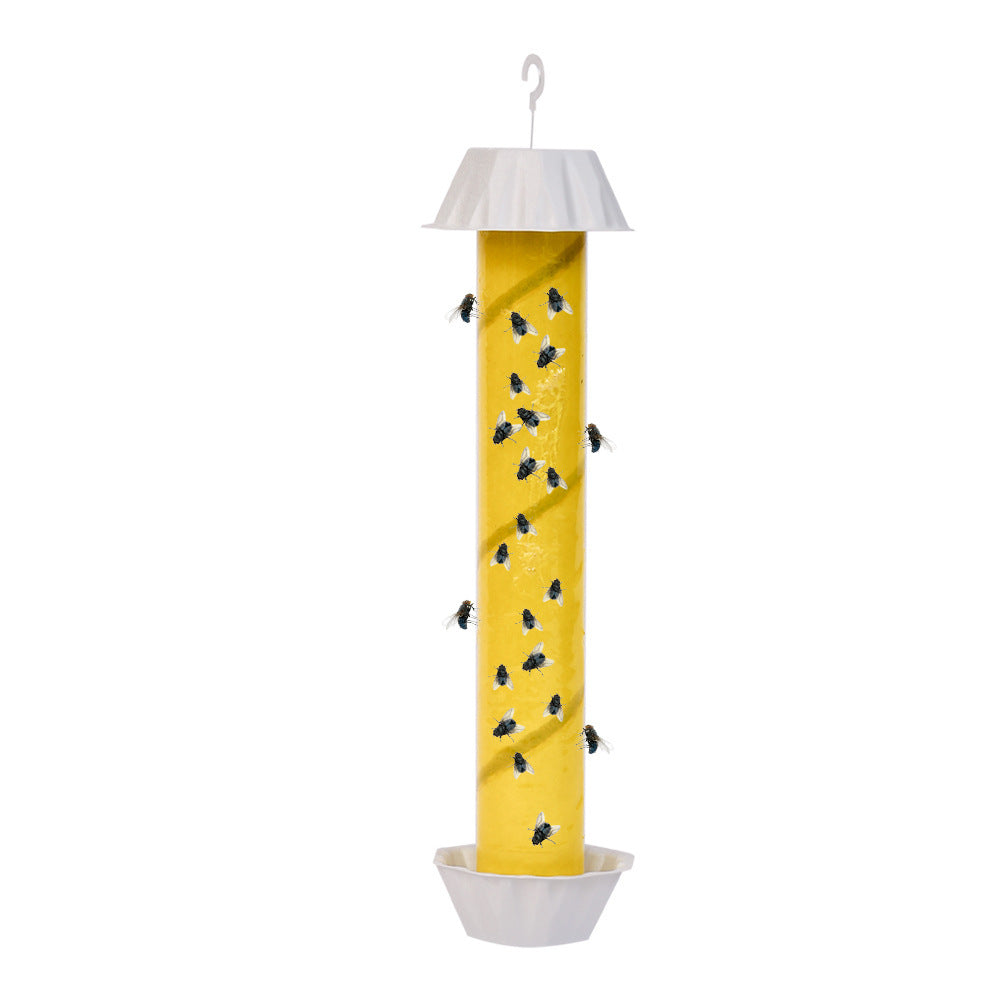 Hanging suet cylinder bird feeder with protective cap and drainage tray Bowlift