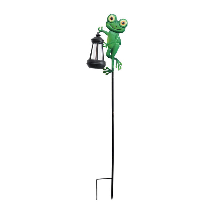 Decorative Hummingbird Solar Garden Stake With Hanging Lantern Bowlift