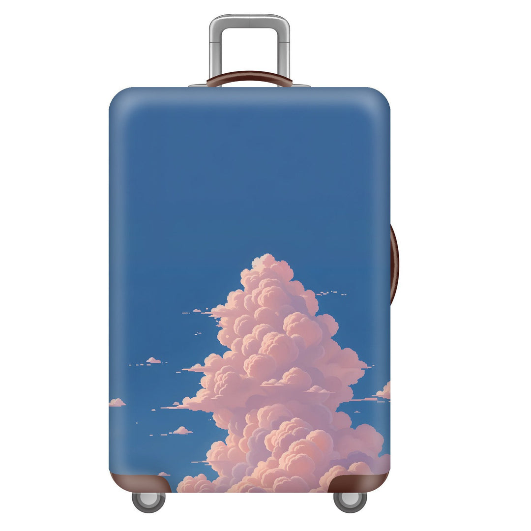 Unisex Hard Shell Suitcase with Dreamy Landscape Design Bowlift
