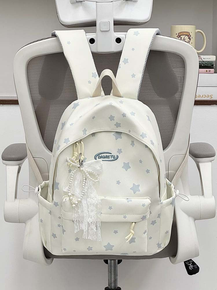 Star-Patterned Lightweight Backpack Bowlift