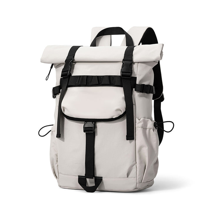 Roll-Top Adventure Backpack with Multiple Compartments Bowlift