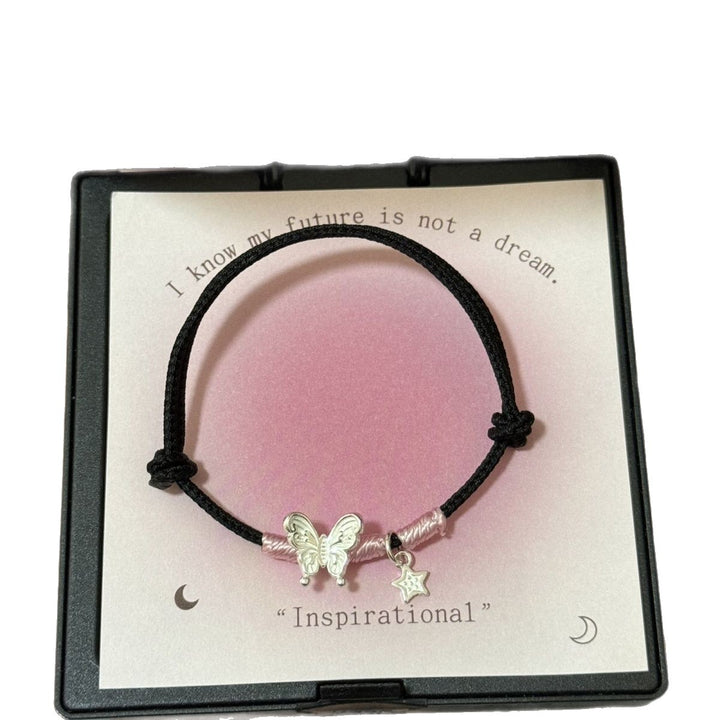 Butterfly Charm Knotted Bracelet Bowlift