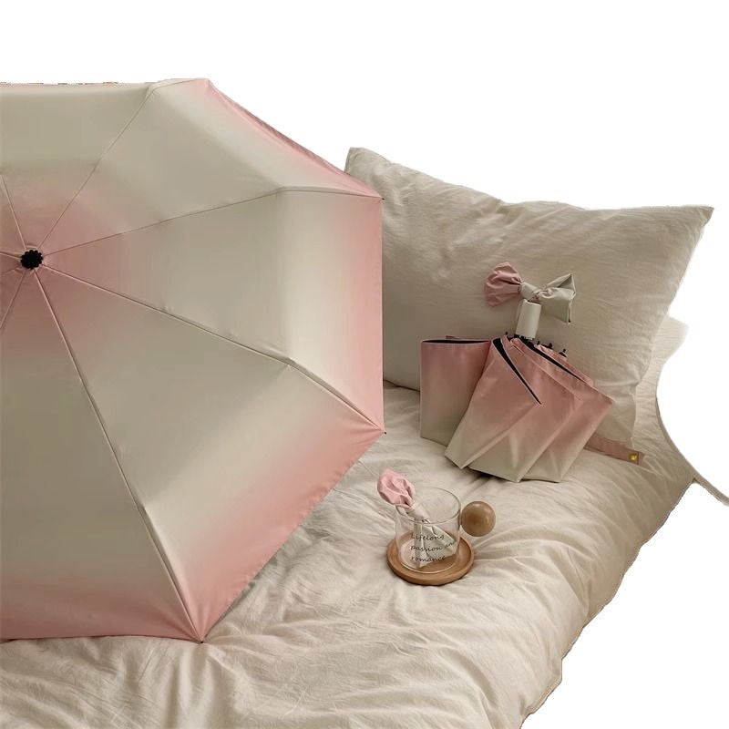 Women's Foldable Umbrella with User-Friendly Opening Mechanism Bowlift