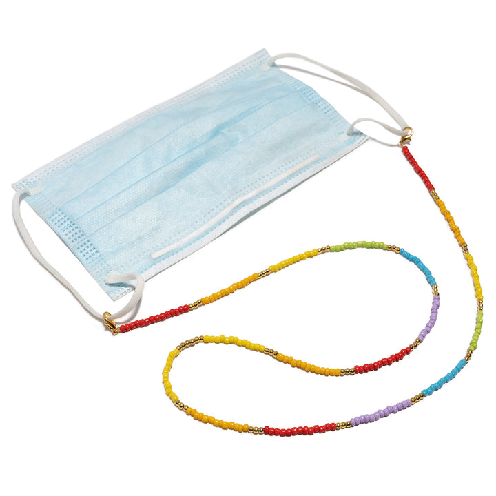 Colorful Beaded Eyewear Retainer Chain Bowlift