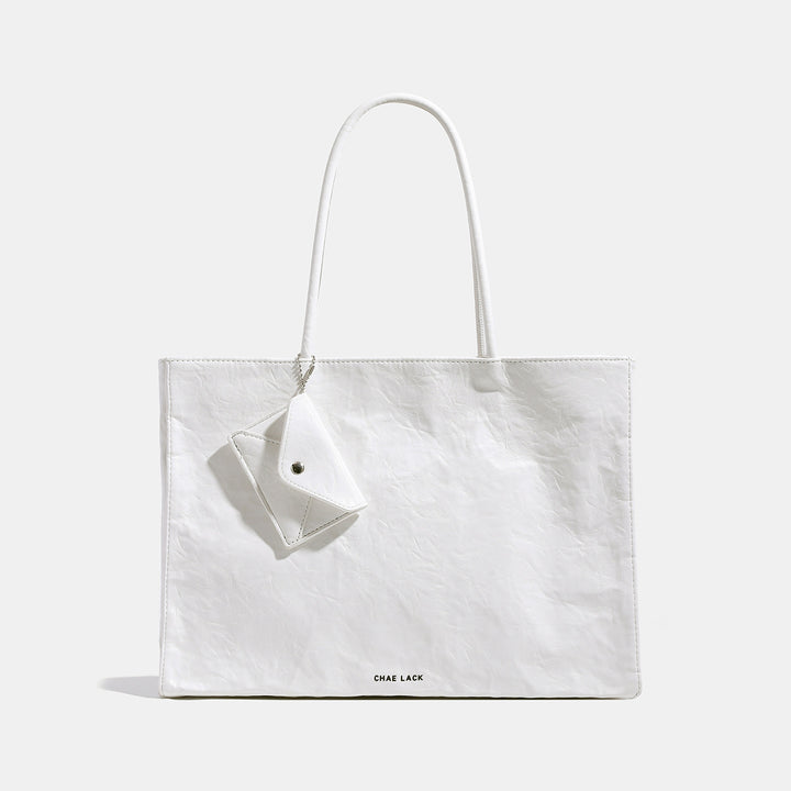 Sleek Textured Leather Handbag