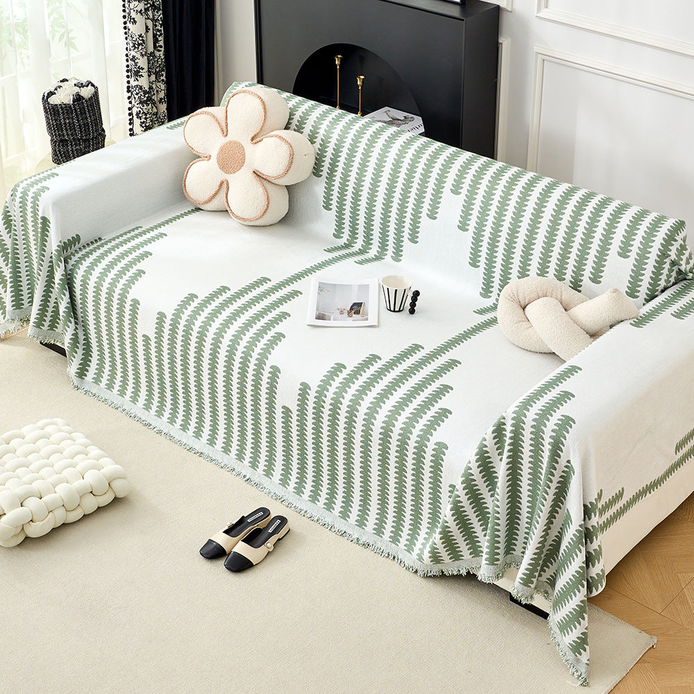 Cozy Decorative Fringe Sofa Throw Blanket