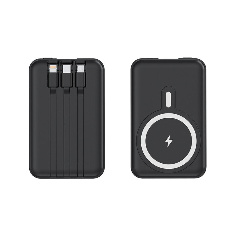 Portable power bank with wireless charging function and digital display Bowlift
