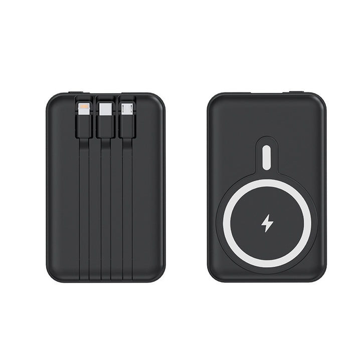 Portable power bank with wireless charging function and digital display Bowlift