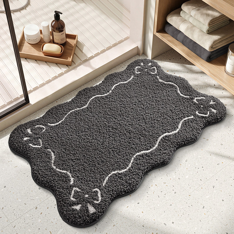 Decorative Scalloped Bath Mat Bowlift