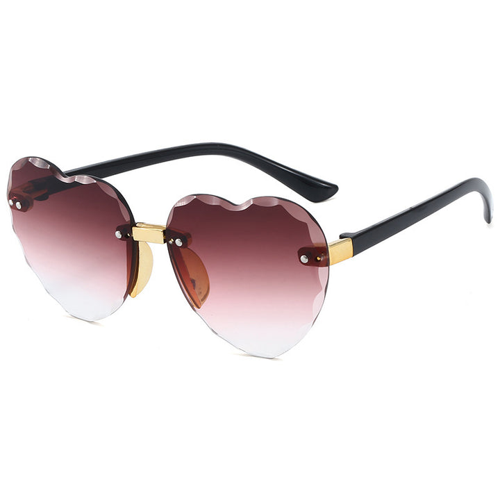 Women Heart-shaped Sunglasses Bowlift