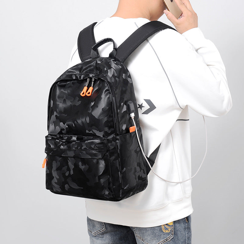 Durable Water-Resistant Camo Backpack Bowlift