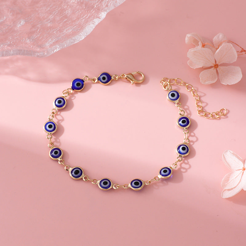 Decorative Evil Eye Charm Bracelet Bowlift