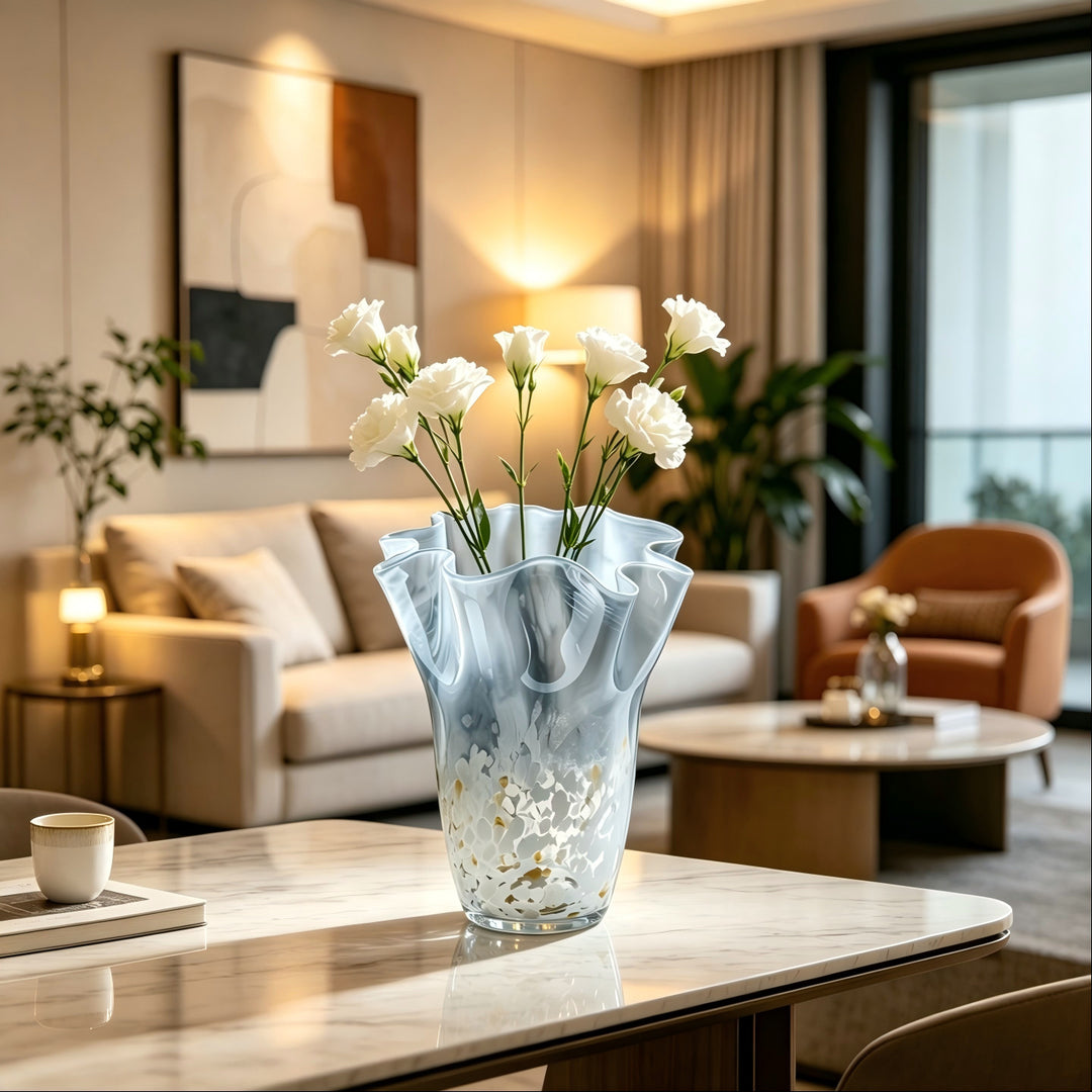 Artistic Glass Vase Bowlift