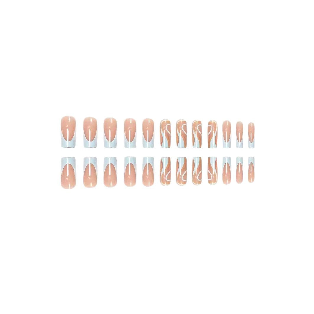 Abstract Marble Nail Art Set Bowlift