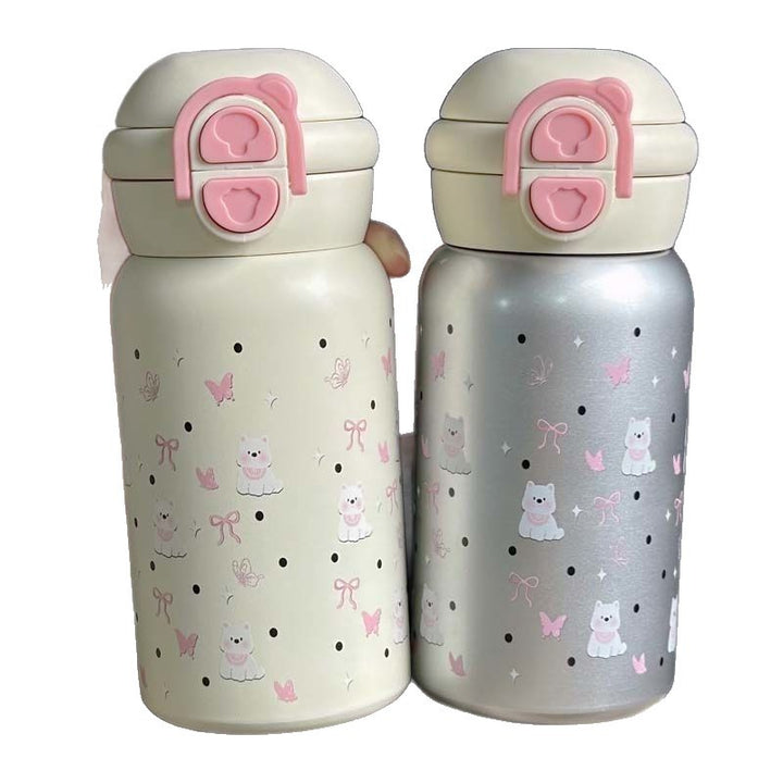 Women’s creative drinking bottle with safe closure mechanisms Bowlift