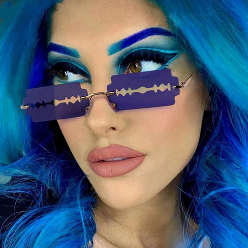 Women's Fashionable Retro Sunglasses in Unique Design Bowlift