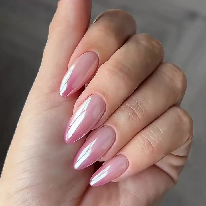 Artificial nail set with elegant high-gloss design Bowlift