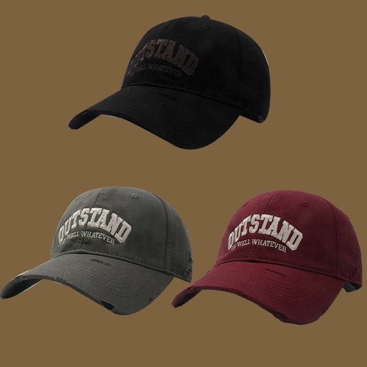 Unisex Distressed Casual Cap Bowlift
