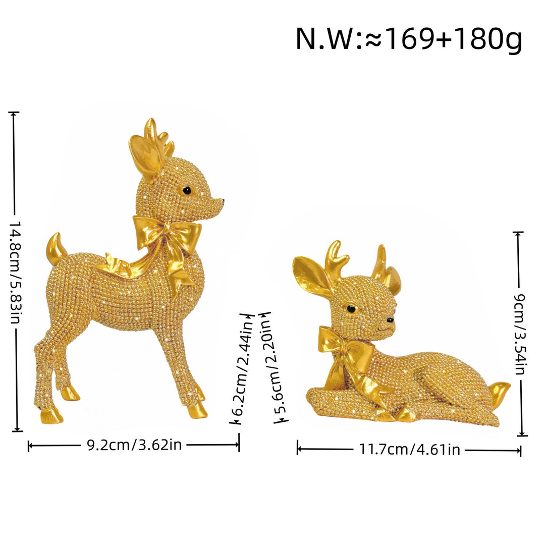 Luxurious Reindeer Sculpture Bowlift