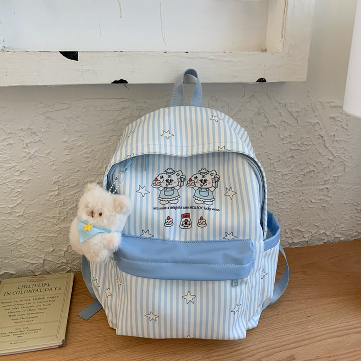 Backpack with Colorful Animal Design and Practical Compartments Bowlift