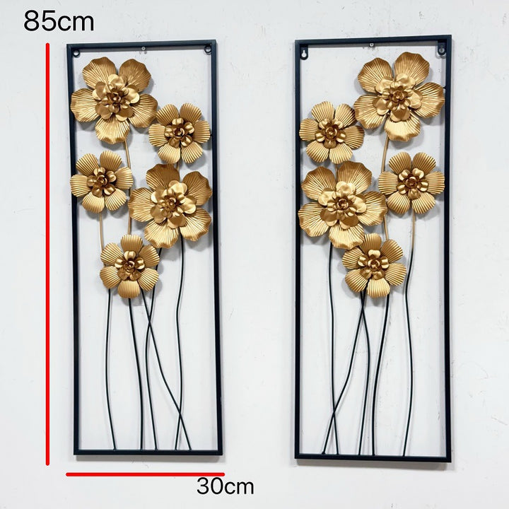 Artistic Floral Wall Metal Decor Bowlift