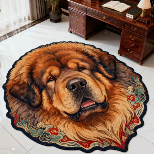 Decorative Dog Theme Area Rug