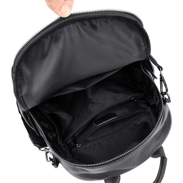 Vegan Leather Multi-Functional Backpack Bowlift