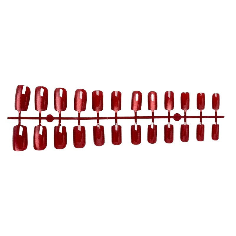 High-gloss artificial nails with modern design Bowlift