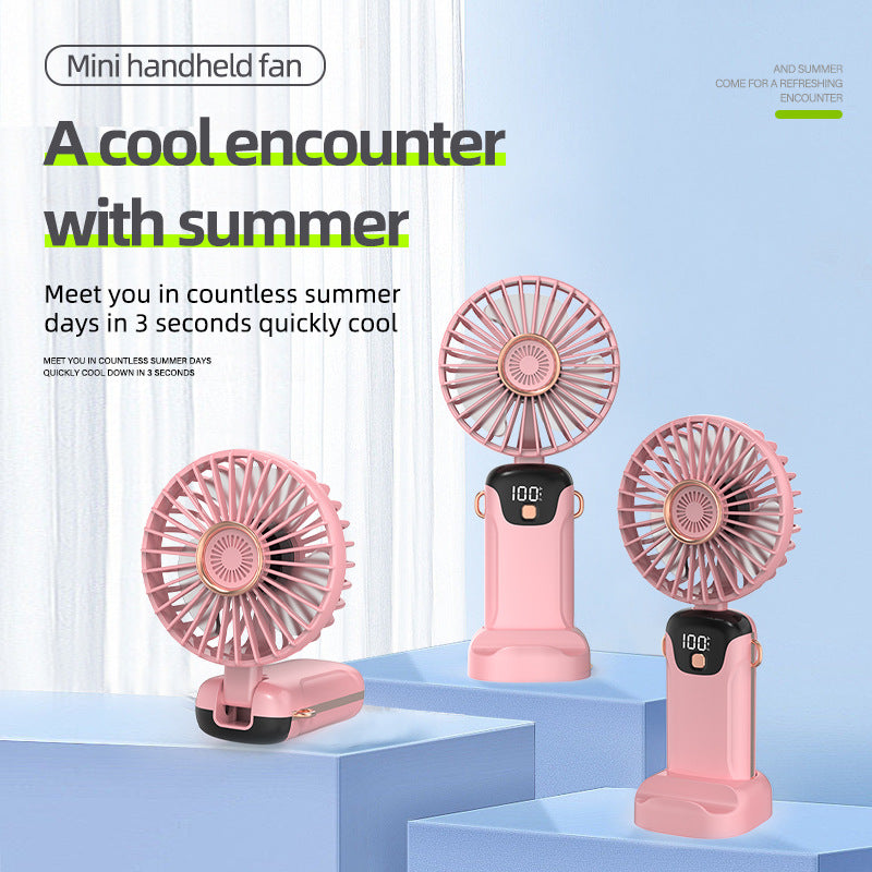 Women's portable table fan with LED display Bowlift